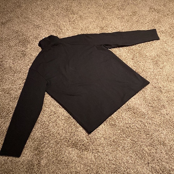 Taka Original “Off the Label” Black Soft Turtleneck Sweatshirt - Picture 2 of 6